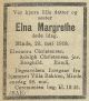 Dødsannonse for Elna Margrethe Christensen