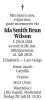 Dødsannonse for Ida Smith Brun Wilson