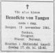 Dødsannonse Benedicte von Tangen
