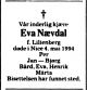 Dødsannonse Eva Nævdal