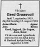 Dødsannonse Gerd Graasvoll