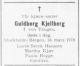 Dødsannonse Guldborg Kjellberg