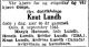 Dødsannonse Knut Lundh