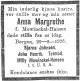 Dødsannonse Anna Margrethe Johnsen