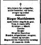 Dødsannonse Birger Ræmisch Matthiessen