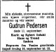 Dødsannonse Gudrun Pedersen