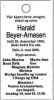 Dødsannonse Harald Beyer-Arnesen Dødsannonse Harald Beyer-Arnesen