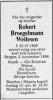 Dødsannonse Robert Broegelmann Wetlesen
