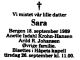 Dødsannonse Sara Isdahl Johansen Dødsannonse Sara Isdahl Johansen