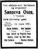 Dødsannonse Synneva Osen