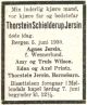 Dødsannonse Thorstein Schjelderup Jersin

