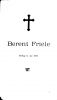 Hefte brukt i begravelsen til Berent Friele, side 1 av 4.